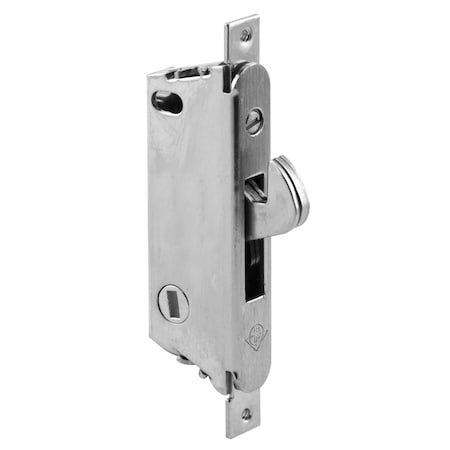 Prime-Line Mortise Lock, 3-11/16 in. Mounting Hole, Stainless Steel, Vertical Key (Single Pack) E 2185